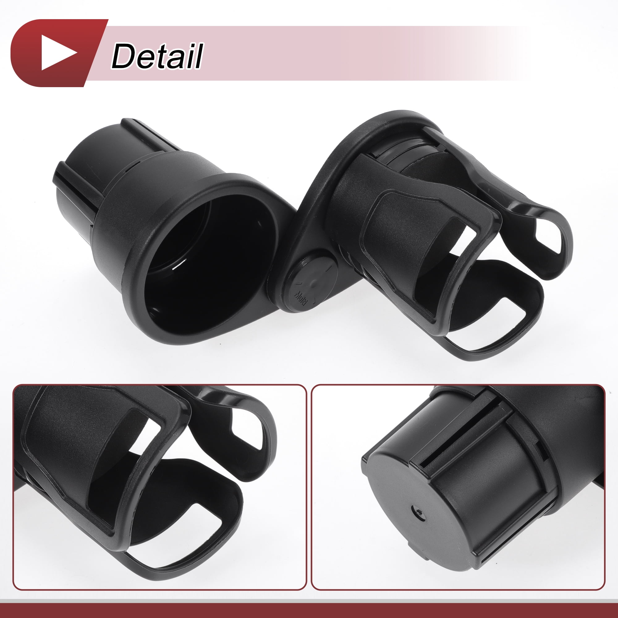 Unique Bargains 2 in 1 Car Cup Holder 360 Rotating Cup Holder Extender