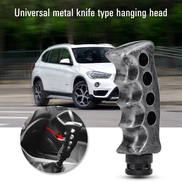 Transmisión Manual Universal, mango de cuchillo para pistola de coche, palanca de cambio de marchas, palanca de cambios de titanio