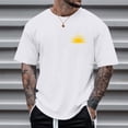 thumbnail image 1 of T-shirts pour Hommes Décontractés Amples à Col Rond à Manches Courtes T-Shirt pour Hommes - Design d'Impression Élégant Coupe Confortable Idéal pour le Quotidien, 1 of 3