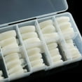 thumbnail image 2 of 500PCS Half Cover False Nails Tips, 10 Sizes Artificial False Nails Tips, French Style Acrylic Artificial Tip with Box for DIY Nail Art, 2 of 7