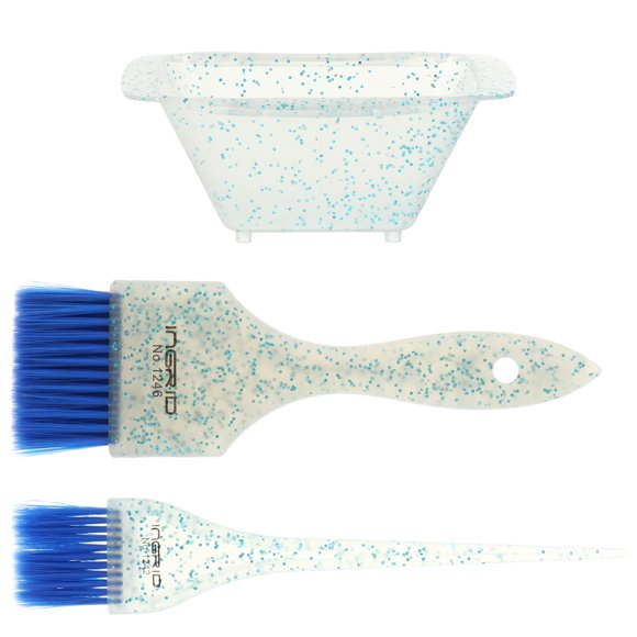 MasteelfCA 1 set of Hair Dye Color Brushes and Bowl Set Hair Coloring Brush Mixing Bowl Kit