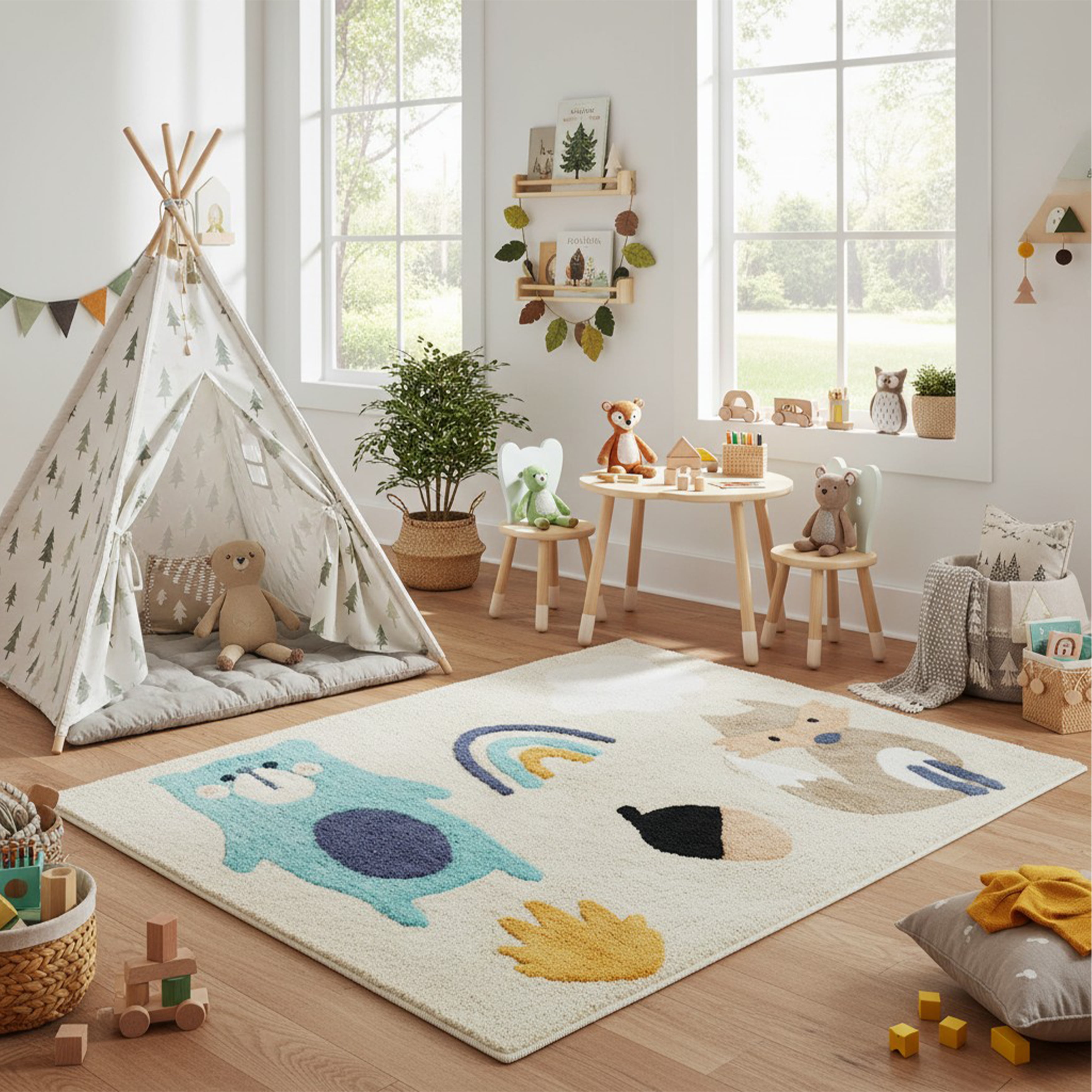Calloway Mills 114083248 Forest Friends 32" x 48"