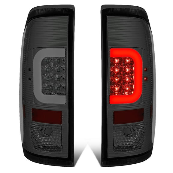 DNA Motoring For 08-16 Ford F250 F350 Super Duty LED C-Tube Tail Light Brake Lamp Smoked