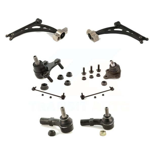 Front Suspension Control Arm Steering Tie Rod End Stabilizer Bar Link Ball Joint Kit (8Pc) For 2007 Volkswagen Jetta GLI To VIN 9M7631263