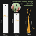thumbnail image 2 of 150 Pcs Marque-Pages de Sublimation, Produits de Sublimation DIY pour Projets de Sublimation Double Sublimation, 2 of 5
