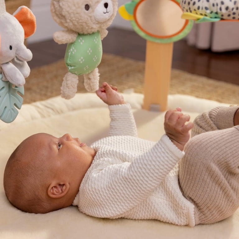 Ingenuity Every Season Plush Lambswool Baby Play Gym and Play Mat