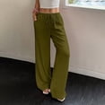 thumbnail image 5 of Pants for Women Cotton Linen Embroidered Wide Leg Pants Spring and Summer Loose High Waist Straight Casual Pants, 5 of 6