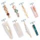 thumbnail image 4 of 28 PCS Hingwah Perlas y clips de pelo de resina acrílica, Barrettes de pelo hechos a mano, pasadores de cocodrilo de mármol, horquilla geométrica de cristal brillante, 4 of 5