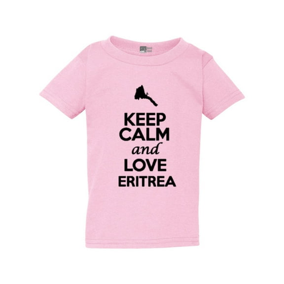 Keep Calm And Love Eritrea Country Nation Patriotic Toddler Kids T-Shirt Tee
