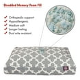thumbnail image 2 of Majestic Pet | Trellis Shredded Memory Foam Rectangle Pet Bed For Dogs, Removable Cover, Gray, Medium, 2 of 5