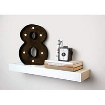 High & Mighty Tool Free Floating Shelf - 15 Lb Limit - 18 in, White