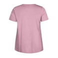 thumbnail image 3 of T-shirt à Manches Courtes à Col Rond pour Femmes Grande Taille, 3 of 7