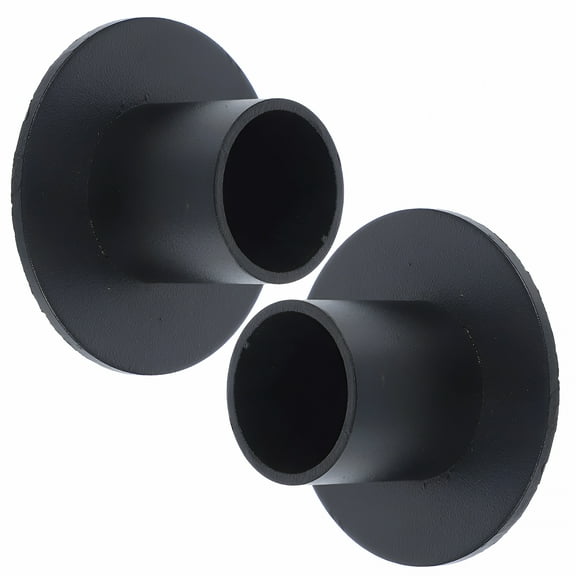 ACDANC 2 Pcs Taper Candle Holders Sticks Black Candles Decorate Conical Candle Sticks Holder Decor