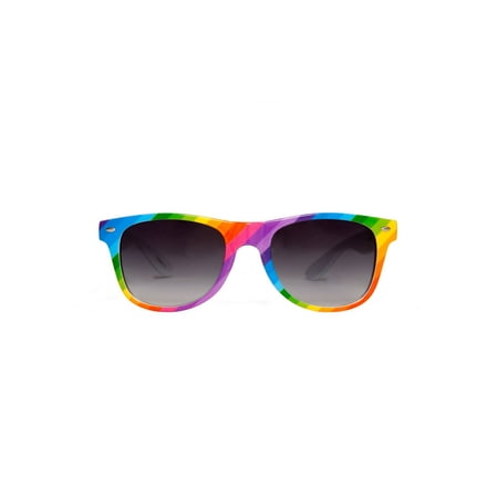 Wholesale Spun Glass - Gravity Shades Rainbow Color Horn-Rim Sunglass