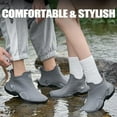 thumbnail image 7 of CHICVOMEY Women's Waterproof Rain Boots Anti-Slip Ankle Boots for Gardening Fishing Farming Boating Outdoor Work Traction Sole Short Rain Boots for Women & Men, 7 of 7