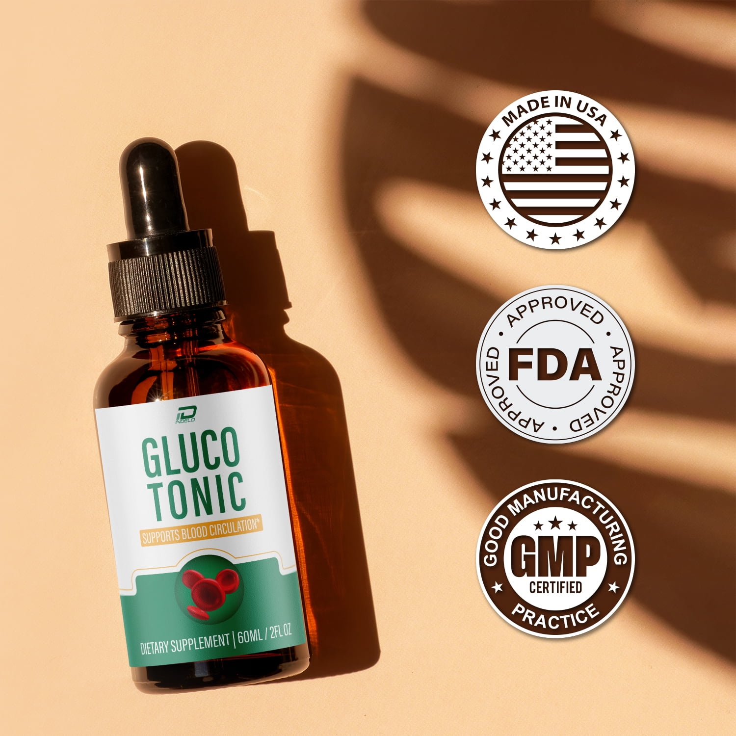 Gluco Tonic Drops Healthy Formula - GlucoTonic Liquid Drops All Natural Healthy Levels, Glocu Tonic Drops Reviews, 3 Pack, 3 Month Supply