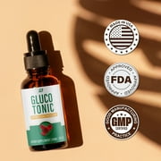 Gluco Tonic Drops Healthy Formula - GlucoTonic Liquid Drops All Natural Healthy Levels, Glocu Tonic Drops Reviews, 2 Pack, 2 Month Supply