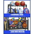 thumbnail image 3 of Garage Sports Equipment - Ball Storage Rack 2025 Upgraded Heavy Duty Steel Ball Storage Sports Organizer for Garage, 3 of 7