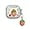 Strawberry, variant on Compatible with AirPods 4th Generation(2024 Release),Cute Cartoon Clear Candy Color Design Headphone Case for Airpods 4 with Keychain for Ladies Girls (Cherry)
