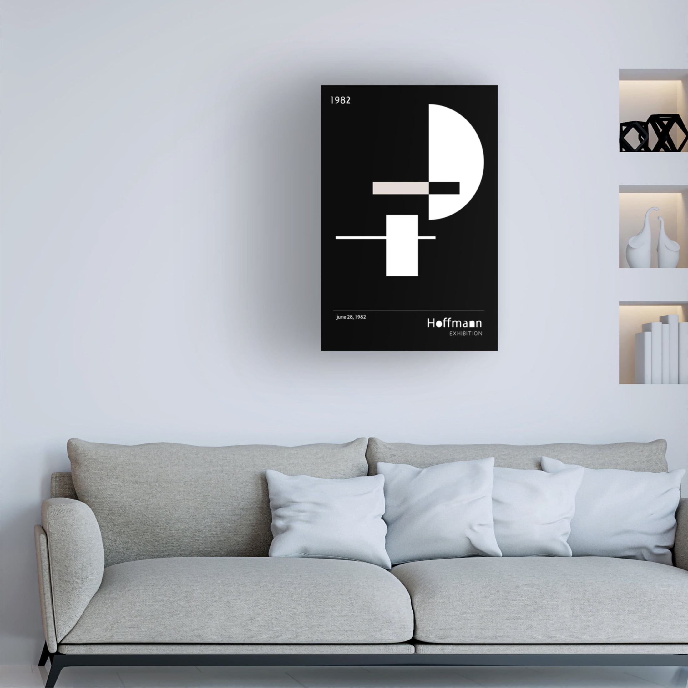 Canvas Wall Art - Pictufy Studio Ii '1982 Graphic' Wall Art for Living Room, Bedroom, or Office Décor by Trademark Fine Art - 16 x 24 Inches