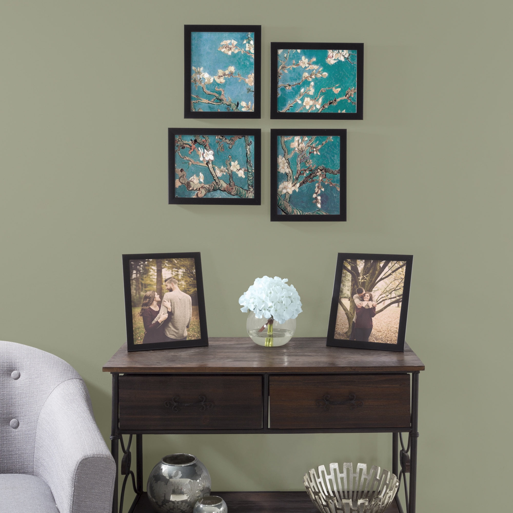 Lavish Home Document Frame, Black, Set of 6