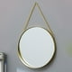 thumbnail image 5 of Espejo colgante de pared con cadena para dormitorio, marco dorado, decoración decorativa para el hogar y el baño. METRO, 5 of 9
