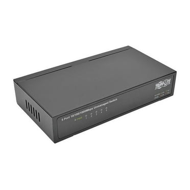 Tripp Lite 5-Port Gigabit Ethernet Switch, Desktop, Unmanaged Network Switch 10/100/1000 Mbps, RJ45, Metal (NG5)