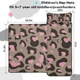 thumbnail image 5 of Brown and Pink Of Leopard Print Toddler Nap Mats for Kids Preschool,Sleeping Mat Bag or Kids,Toddler Sleeping Bag,Toddler Nap Mat or Daycare, 5 of 6