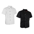 thumbnail image 1 of 2 Piezas Unisex Chef Chaquetas de Manga Corta Uniformes Hotel Restaurante Zulema uniforme de chaqueta de chef, 1 of 8