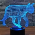 thumbnail image 1 of YSITIAN 3D Cat Night Light Animal Lamp Illusion Night Light 7 Color Changing Touch Switch Table Desk Decoration Lamps Gift with Acrylic Flat ABS Base US YT05-217, 1 of 7