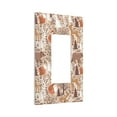 thumbnail image 6 of Zufioo Woodland Animals in Neutral Tones Print Switch Wall Plate, Dustproof and Heat-resistant Decorative Wall Switch Cover, Suitable for Residential and Commercial Areas-Mid-size, 6 of 8