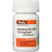 Major Pharmaceuticals Meclizine 12.5MG - Bottle of 100 Tablets