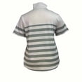 thumbnail image 5 of hotojiny Womens Golf Shirts Short Sleeve Quarter Zip Summer Tops Fashion Striped Casual Collared Tennis Activewear, 5 of 5
