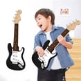 thumbnail image 1 of MesaSe Cadeaux de Noël Guitare Électrique Taille Enfant Attire l'Attention des Enfants. Guitare 4 Cordes Noire, 1 of 4