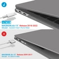 thumbnail image 3 of IBENZER Compatible with 2022 2021 2020 MacBook Air 13 Inch Case M1 A2337 A2179 A1932, Hard Shell Case & Keyboard Cover & Screen Film for Mac Air 13 with Touch ID (2018-2022), UAPU, W-AT13-UAPU+2, 3 of 10