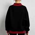 thumbnail image 6 of POROPL Sweatshirts for Women,Oversized Mock Neck Pullover Sweatshirt Casual Long Sleeve Fleece Top, 6 of 7