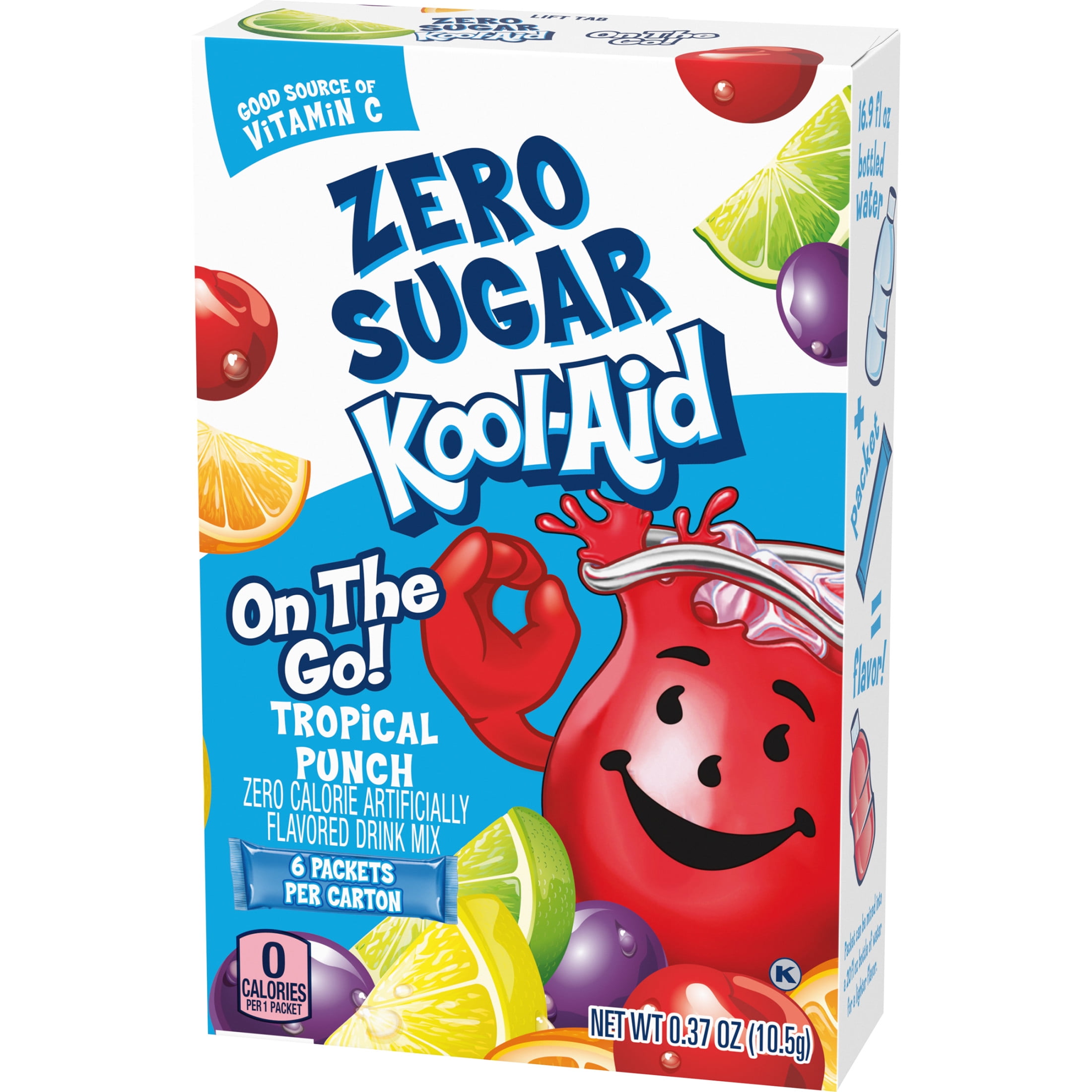 Kool-Aid Zero Sugar Flavored Tropical Punch, Water Powdered Drink