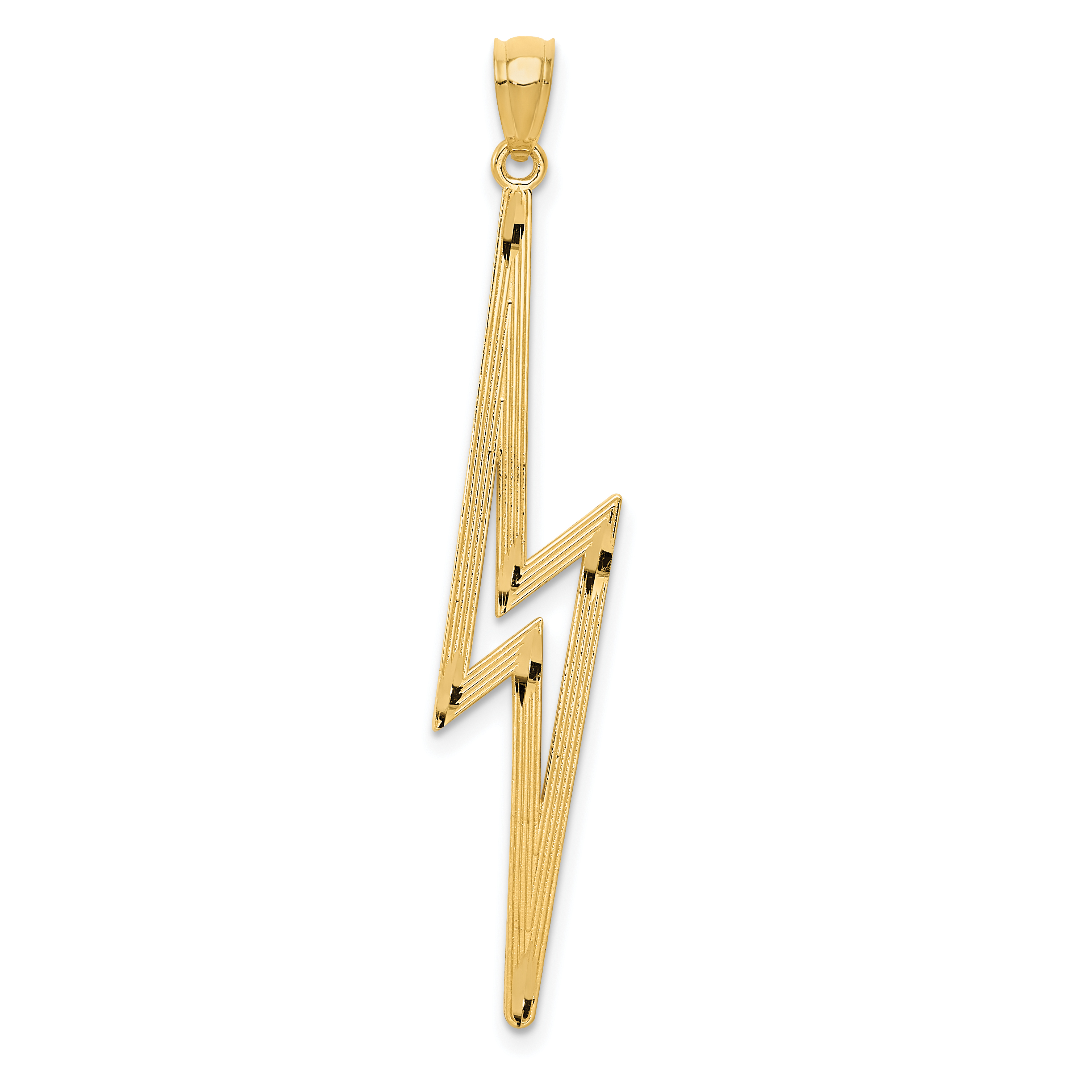 Gold Lightning Bolt Necklace