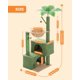 thumbnail image 3 of Árbol para Gatos PURRPURCAT Verde 114 cm con 2 Condos, Hamaca y Juguetes, 3 of 6