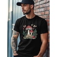 thumbnail image 4 of Camisetas de manga corta con diseño de hongo rojo para hombre, camisetas de cuello redondo, 4 of 7