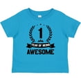 thumbnail image 3 of Inktastic 1 year of being awesome birthday black Boys or Girls Baby T-Shirt, 3 of 5