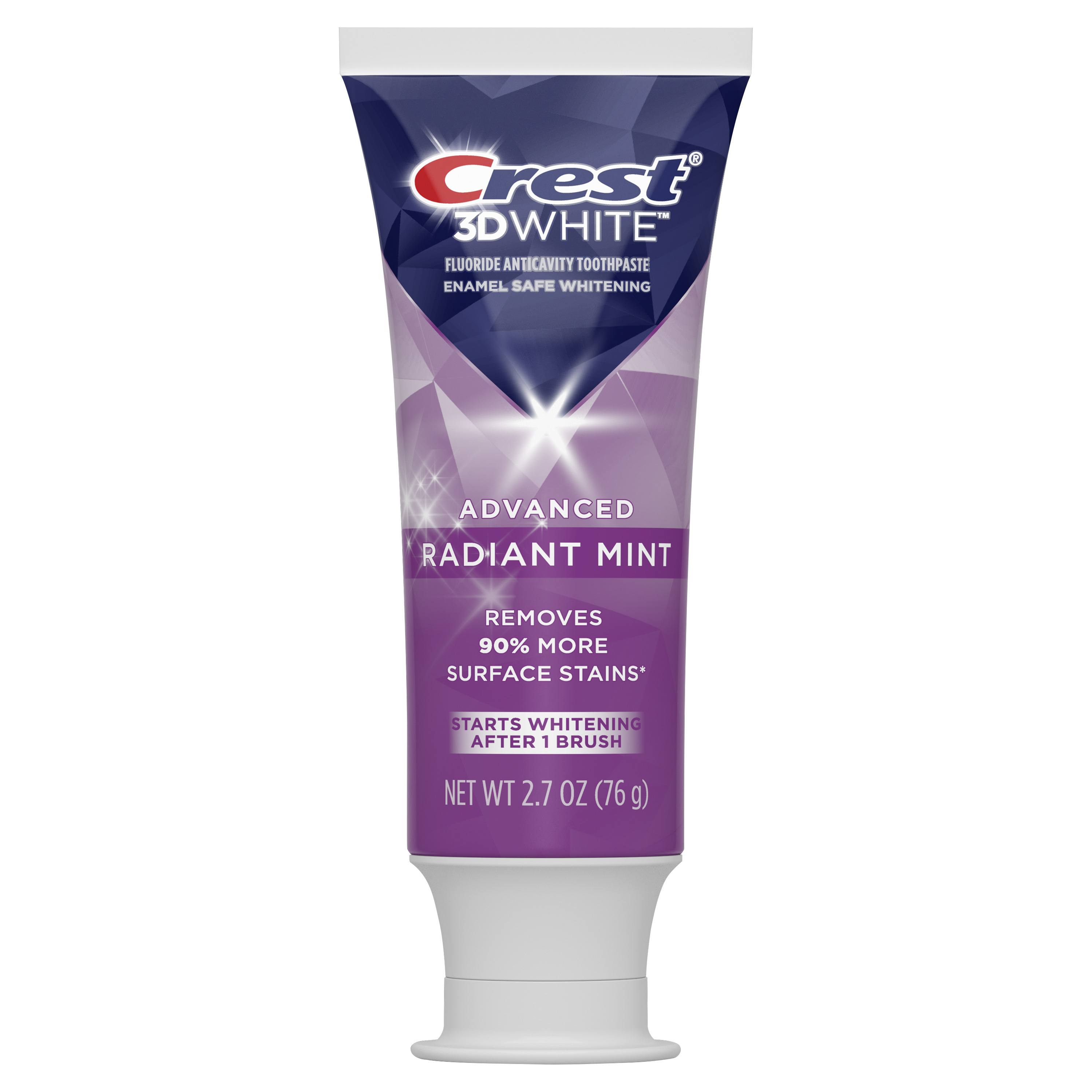 Crest 3D White Advanced Radiant Mint Whitening Toothpaste, 2.7 oz - image 3 of 9