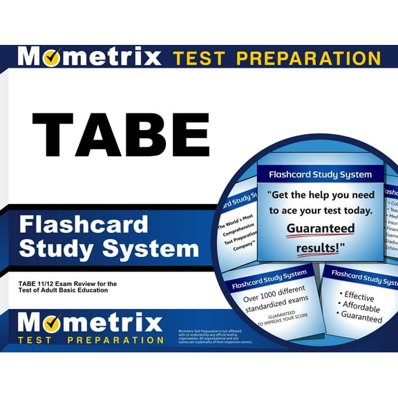 Tabe Flashcard Study System : Tabe 11/12 Exam Practice Questions and Review for the Test of Adult Basic Education (Cards)