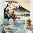 thumbnail image 2 of Designart Japanese Landscape In Watercolor II Canvas Wall Art, 2 of 5