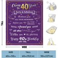 thumbnail image 5 of 40th Birthday Gifts for Women Blanket, 40 Year Old Birthday Gifts for Mom or Wife, 1983 Birthday Gifts for Women, Gifts for 40th Birthday Woman, 40th Birthday Gift Ideas Throw Blanket 60 x 50 inch, 5 of 6