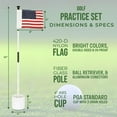 thumbnail image 4 of WATSY Golf Flagstick Practice Mini Putting Green Flags, 4 of 5