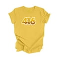 thumbnail image 1 of 416 Toronto Ontario Canada Code Régional Skyline de la Ville Cadeau - T-Shirt Unisexe - Inspired X, 1 of 1