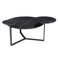 thumbnail image 5 of 43" Black Solid Manufactured Wood And Metal Free Form Coffee Table, 5 of 7