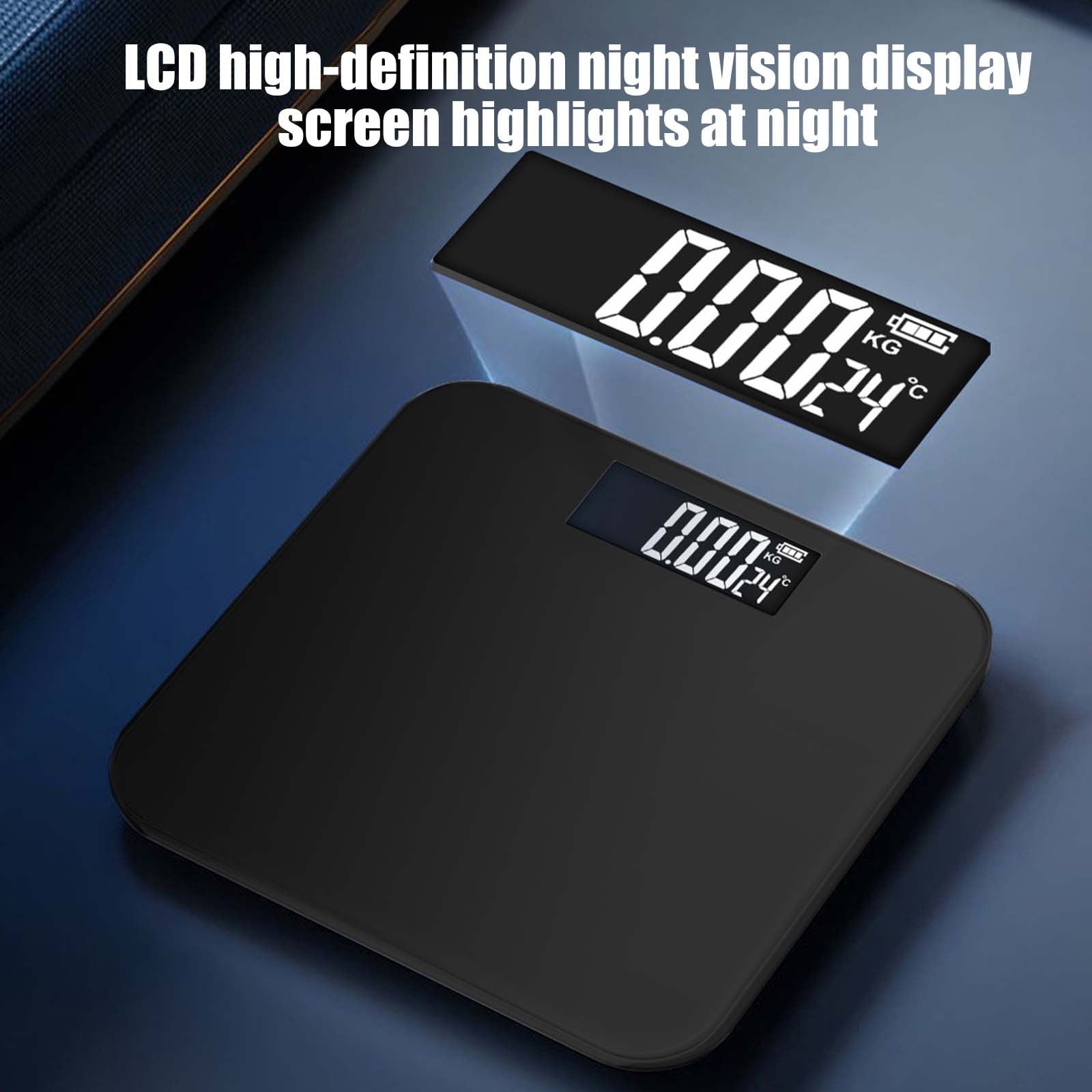 Qholemyo Bathroom Scale For Weight Digital Body Weight Scale Sturdy Weighing Scale With USB Charging For Home Use