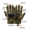 thumbnail image 3 of RV Guantes Militares Tácticos Guantes De Tiro Diseño Táctil Protección Deportiva Fitness Motocicleta Caza Todos Los Guantes para Caminar con Los Dedos,M Rojo Verde, 3 of 5